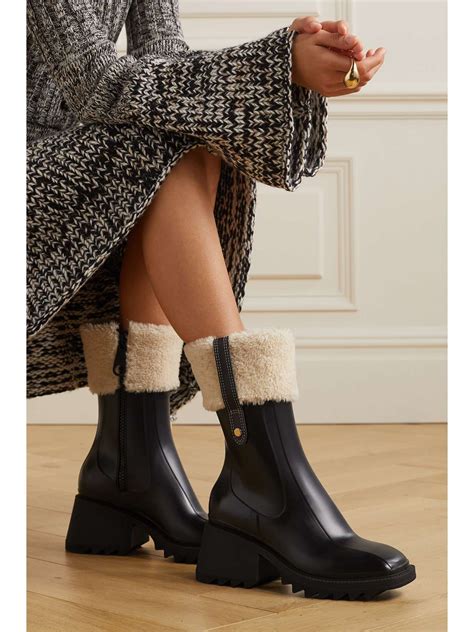 chloe betty shearling boots dupe|chloe boots dupe.